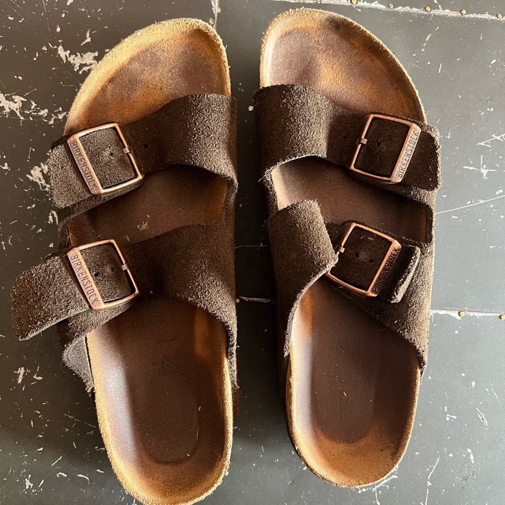 Birkenstock Arizona Suede - Brown 40 - Narrow